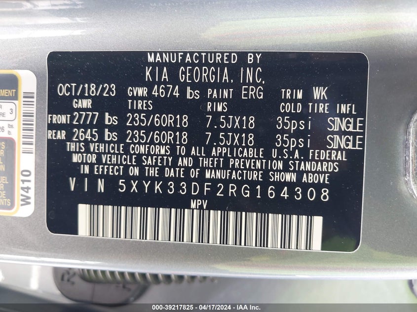 2024 KIA SPORTAGE EX - 5XYK33DF2RG164308