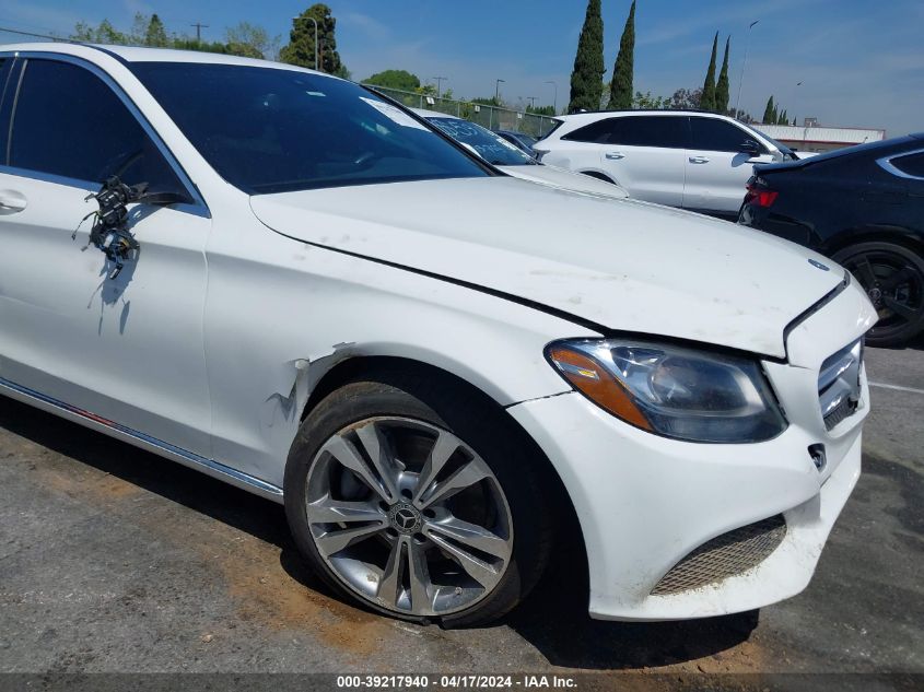 2018 Mercedes-Benz C 300 VIN: 55SWF4JB7JU271476 Lot: 39217940