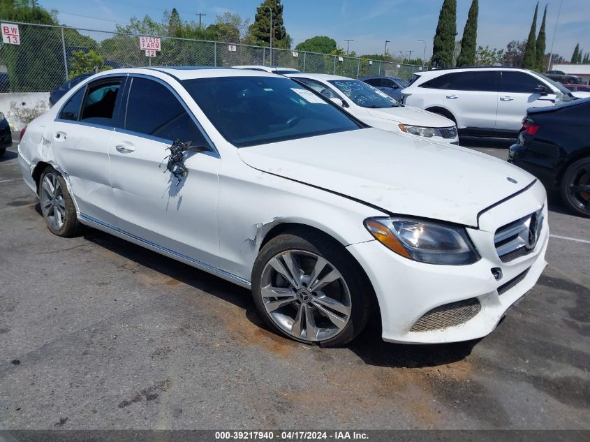 2018 Mercedes-Benz C 300 VIN: 55SWF4JB7JU271476 Lot: 39217940