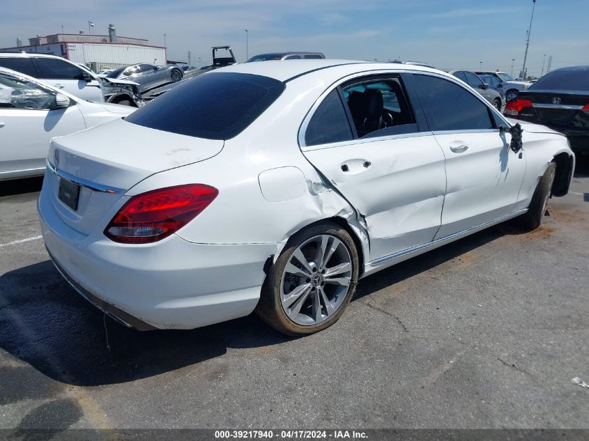 2018 Mercedes-Benz C 300 VIN: 55SWF4JB7JU271476 Lot: 39217940