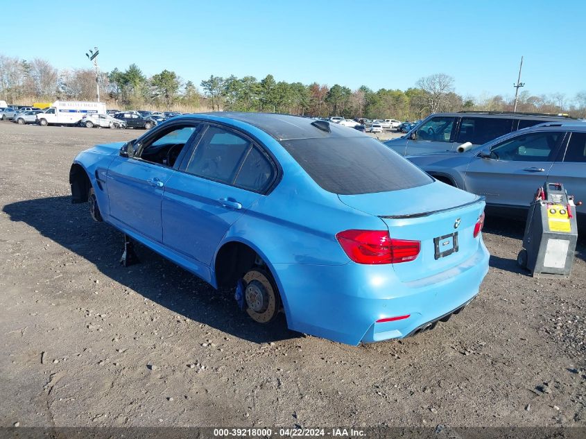 2017 BMW M3 VIN: WBS8M9C5XH5G84343 Lot: 39218000