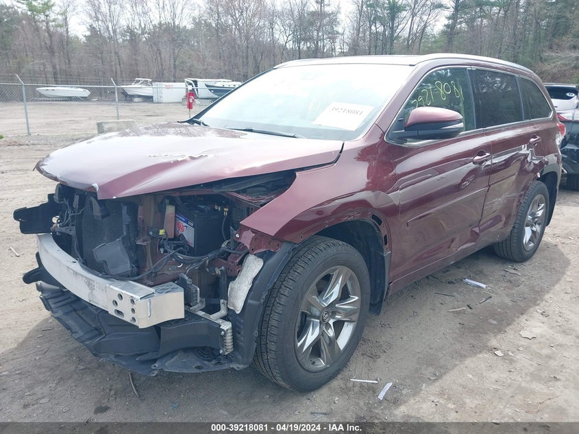 VIN 5TDDZRFH4HS438747 2017 TOYOTA HIGHLANDER LIMITED PLATINUM