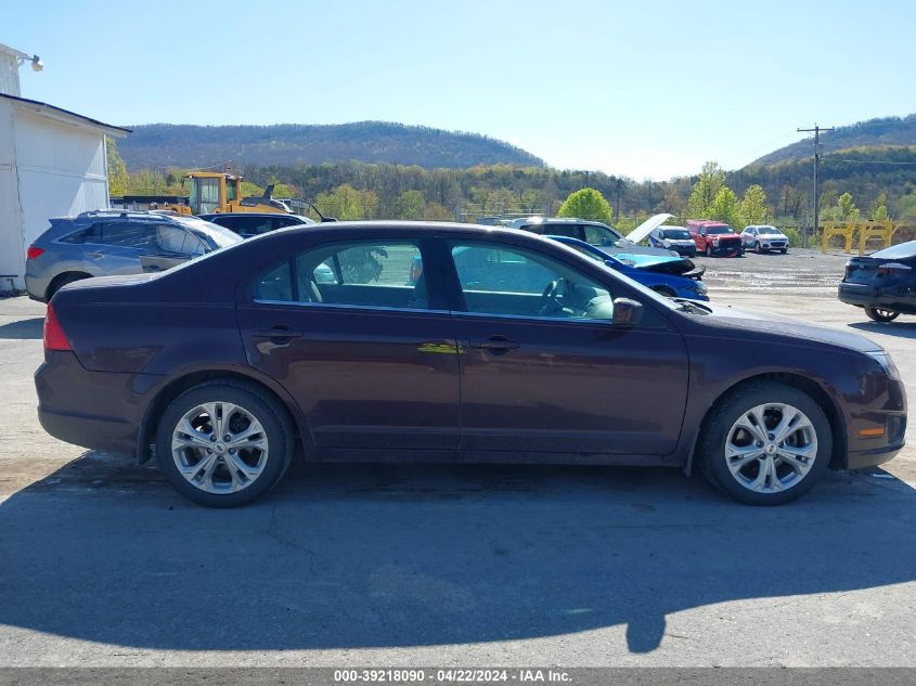 2012 Ford Fusion Se VIN: 3FAHP0HA5CR406068 Lot: 39218090
