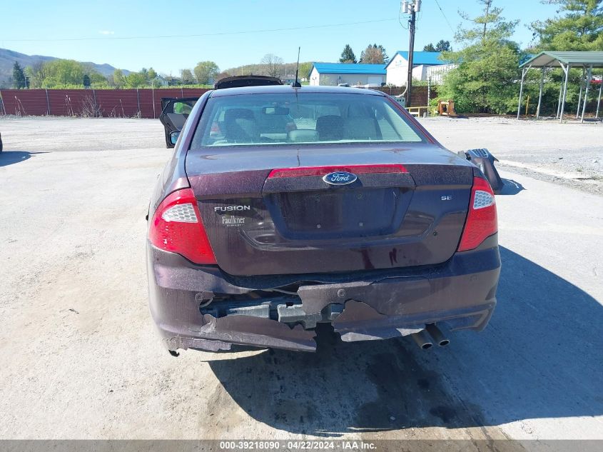 2012 Ford Fusion Se VIN: 3FAHP0HA5CR406068 Lot: 39218090