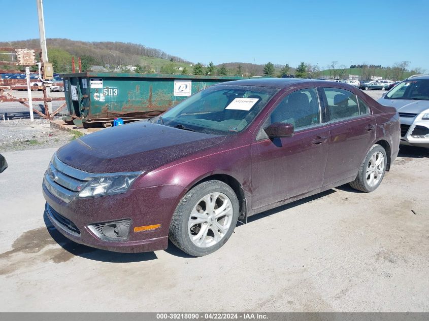 2012 Ford Fusion Se VIN: 3FAHP0HA5CR406068 Lot: 39218090