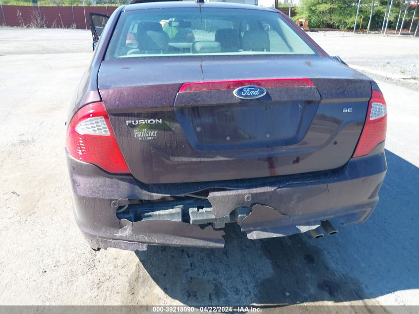 2012 Ford Fusion Se VIN: 3FAHP0HA5CR406068 Lot: 39218090