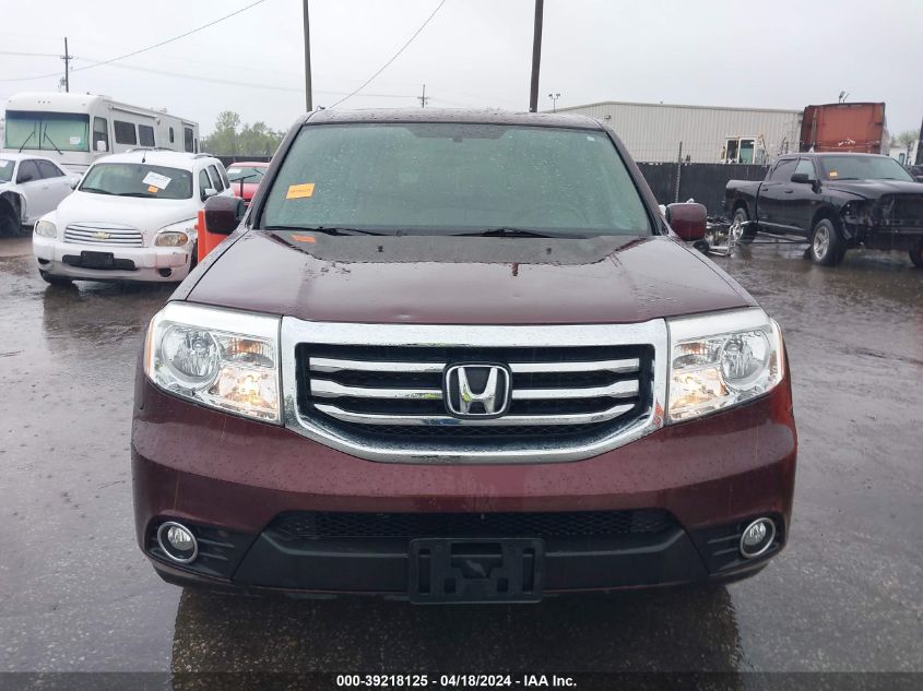 2013 Honda Pilot Ex-L VIN: 5FNYF4H58DB072807 Lot: 39218125