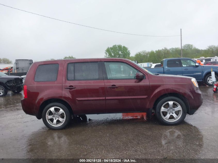 2013 Honda Pilot Ex-L VIN: 5FNYF4H58DB072807 Lot: 39218125