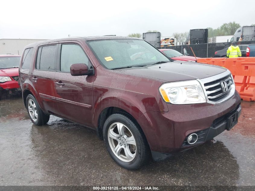 2013 Honda Pilot Ex-L VIN: 5FNYF4H58DB072807 Lot: 39218125