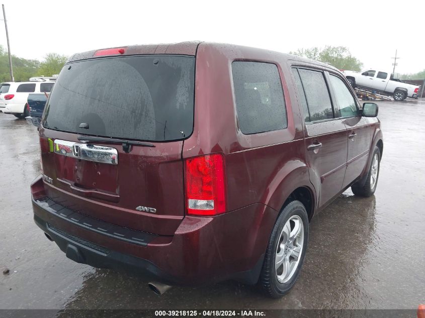 2013 Honda Pilot Ex-L VIN: 5FNYF4H58DB072807 Lot: 39218125