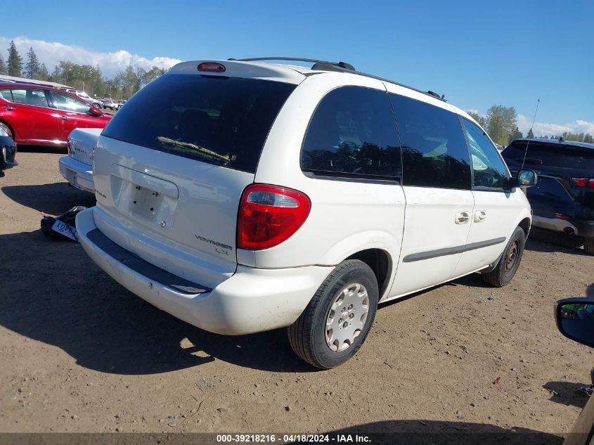 2003 Chrysler Voyager Lx VIN: 1C8GJ45363B203004 Lot: 39218216