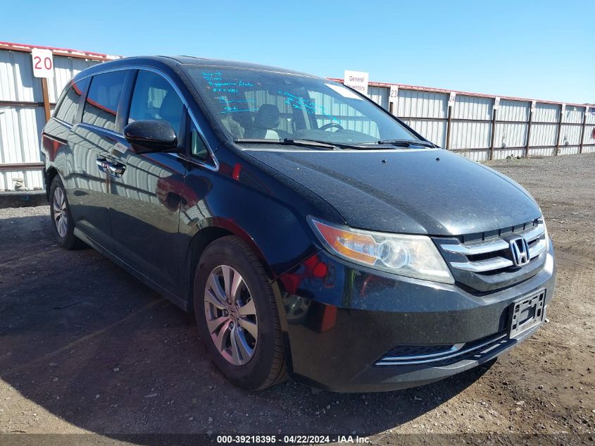 2014 Honda Odyssey Ex-L VIN: 5FNRL5H65EB096172 Lot: 39218395