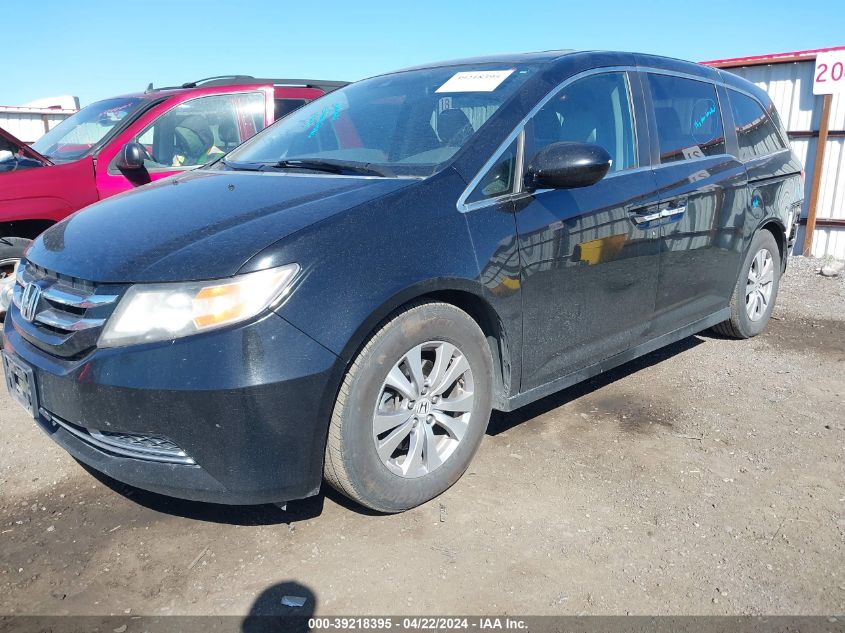 2014 Honda Odyssey Ex-L VIN: 5FNRL5H65EB096172 Lot: 39218395