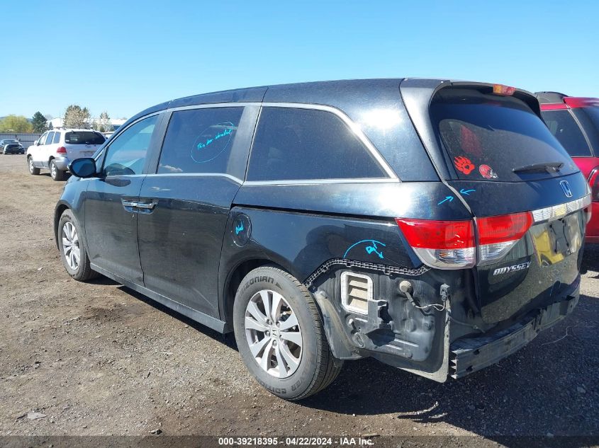 2014 Honda Odyssey Ex-L VIN: 5FNRL5H65EB096172 Lot: 39218395