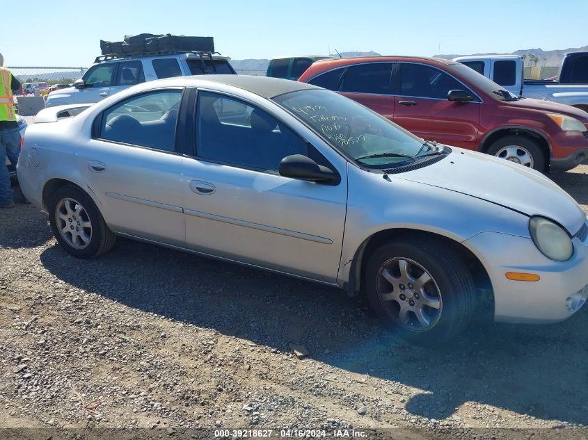 2003 Dodge Neon Sxt VIN: 1B3ES56C43D205527 Lot: 39218627