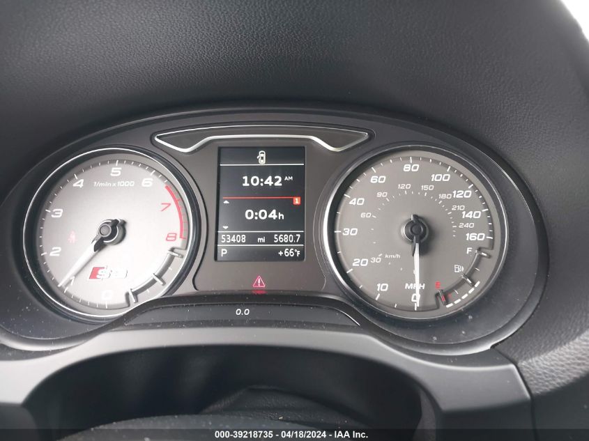 2015 Audi S3 2.0T Premium Plus VIN: WAUBFGFF6F1032916 Lot: 39218735