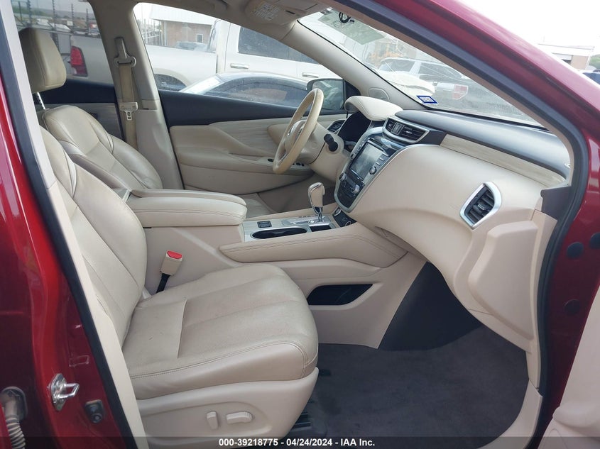 2018 Nissan Murano Sl VIN: 5N1AZ2MG8JN192135 Lot: 39218775