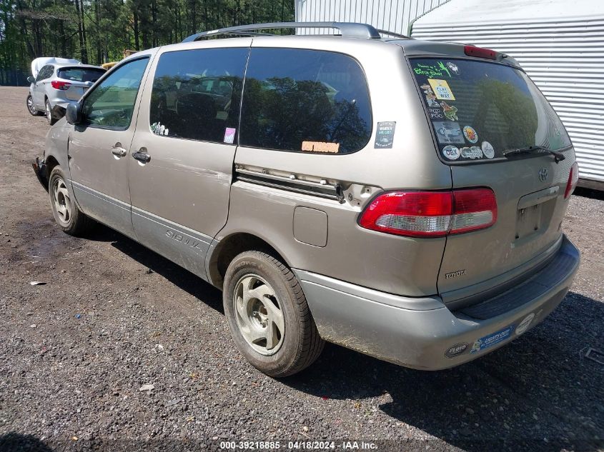 2003 Toyota Sienna Le VIN: 4T3ZF13C03U538201 Lot: 39218885