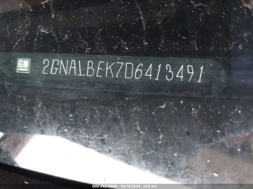 2013 Chevrolet Equinox Ls VIN: 2GNALBEK7D6413491 Lot: 39741998