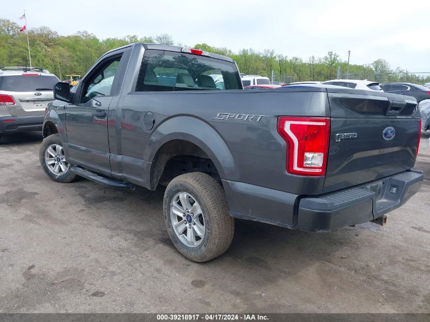 2017 Ford F-150 Xl VIN: 1FTMF1C83HFA56756 Lot: 39218917