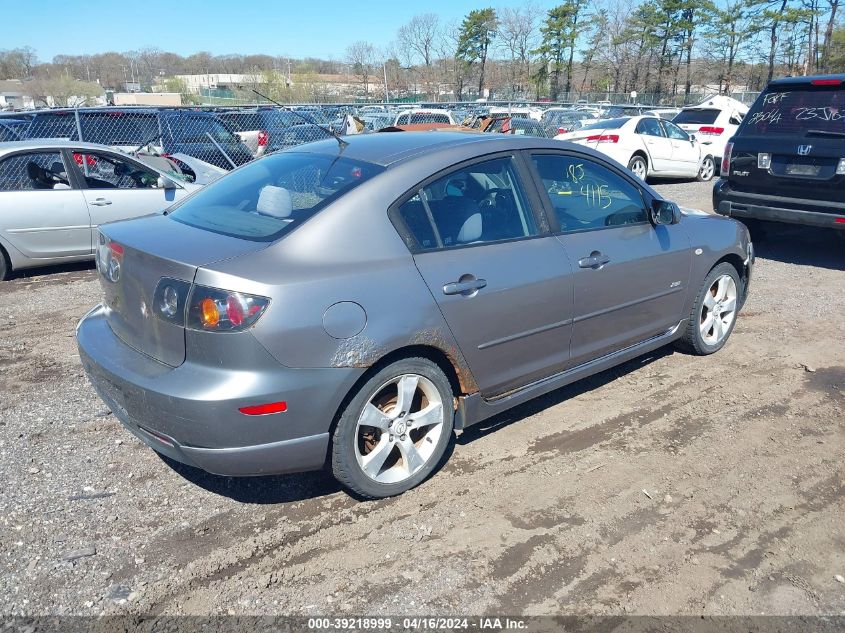 2005 Mazda Mazda3 S VIN: JM1BK123751293896 Lot: 39218999