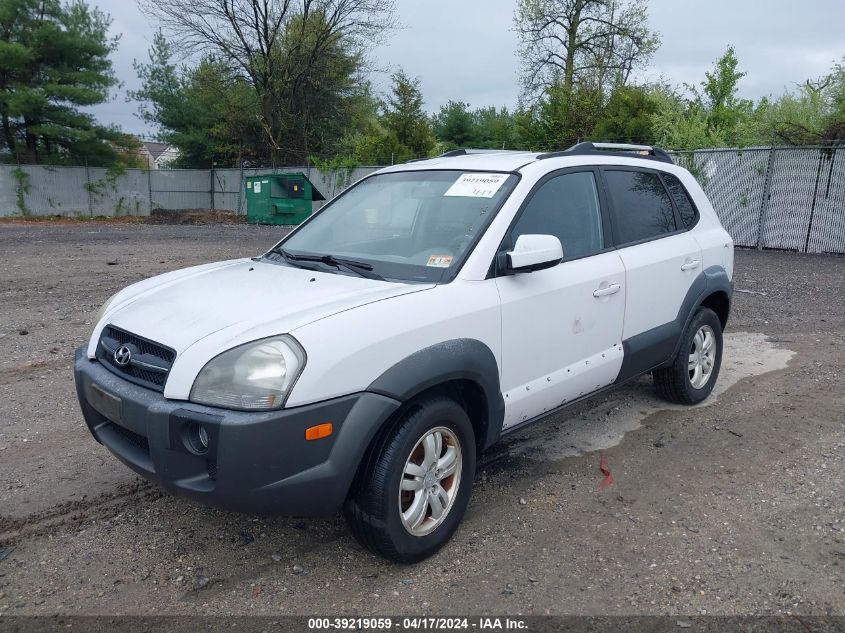 2008 Hyundai Tucson Limited V6/Se VIN: KM8JN72DX8U754988 Lot: 39219059