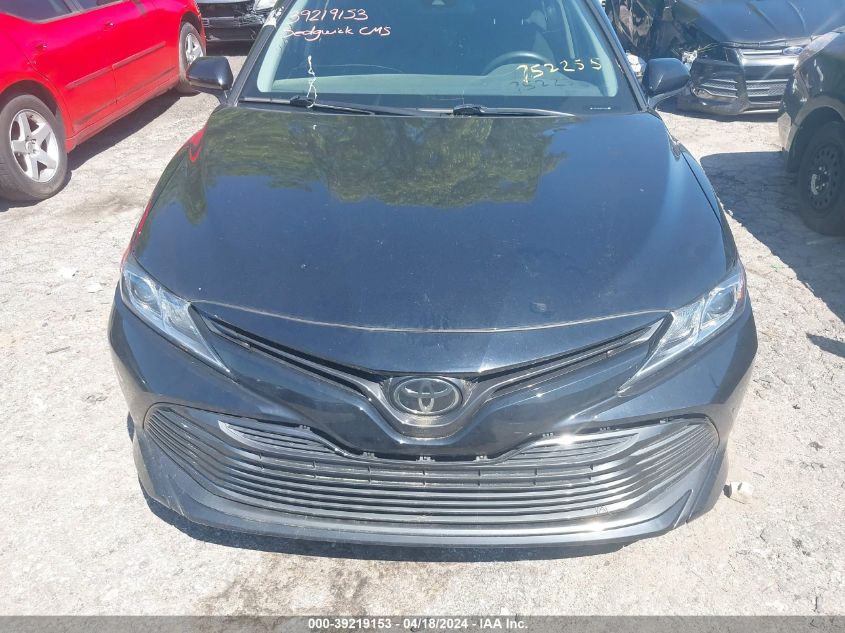 2019 Toyota Camry Le VIN: 4T1B11HK9KU752255 Lot: 39219153