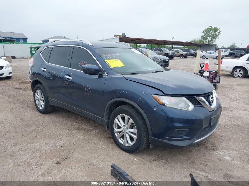 2016 Nissan Rogue Sv VIN: KNMAT2MT7GP657083 Lot: 39219157