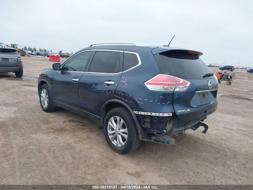 2016 Nissan Rogue Sv VIN: KNMAT2MT7GP657083 Lot: 39219157