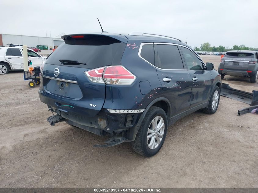 2016 Nissan Rogue Sv VIN: KNMAT2MT7GP657083 Lot: 39219157