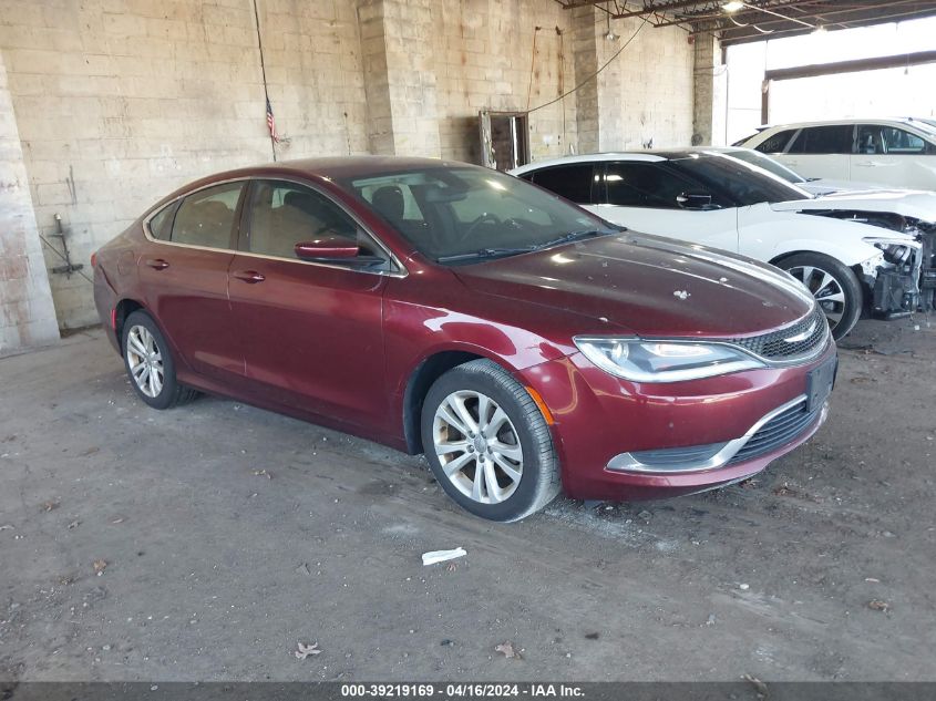 2015 Chrysler 200 Limited VIN: 1C3CCCAB1FN642443 Lot: 39219169