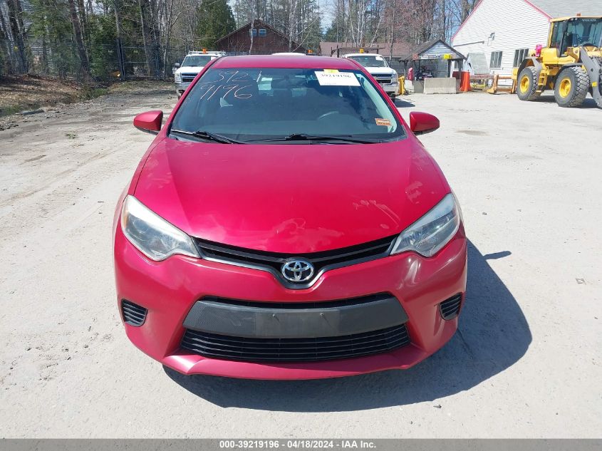 2014 Toyota Corolla Le VIN: 2T1BURHE7EC061621 Lot: 39219196
