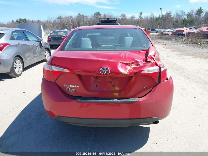 2014 Toyota Corolla Le VIN: 2T1BURHE7EC061621 Lot: 39219196