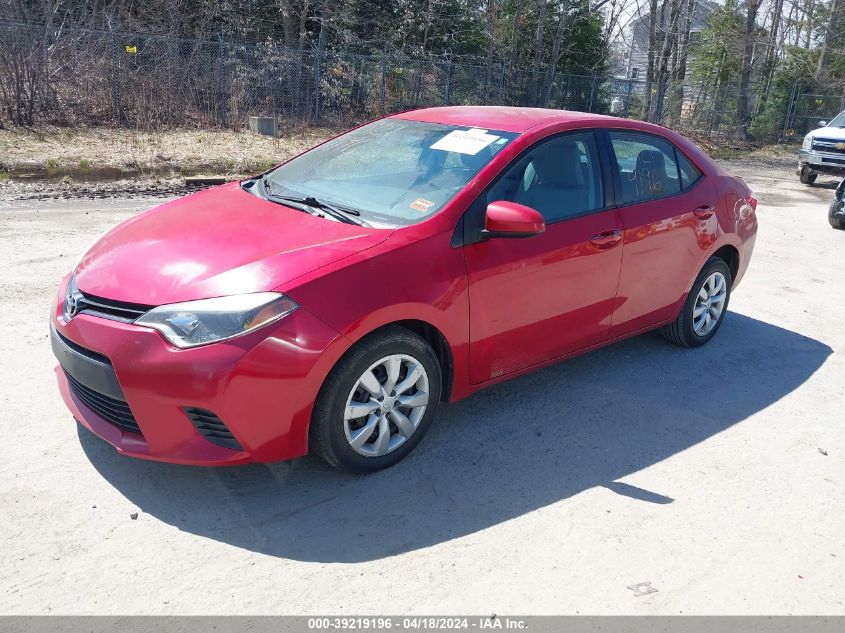 2014 Toyota Corolla Le VIN: 2T1BURHE7EC061621 Lot: 39219196