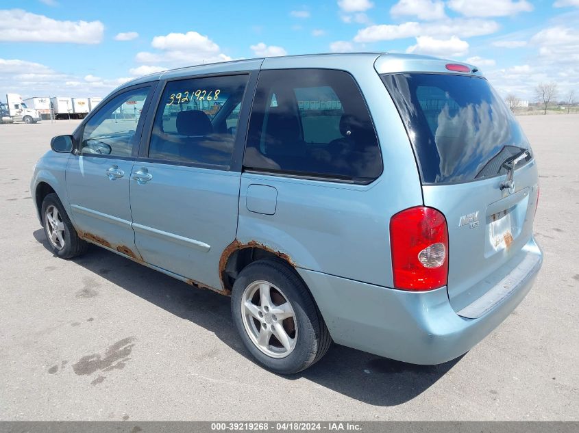 2003 Mazda Mpv Es/Lx/Lx-Sv VIN: JM3LW28A330369046 Lot: 39219268