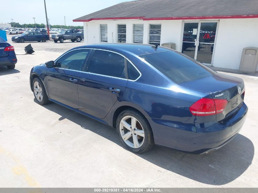 1VWBP7A37DC090352 | 2013 VOLKSWAGEN PASSAT