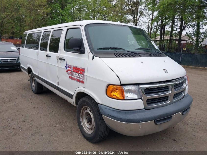 2B5EB35X12K129839 2002 Dodge Ram Wagon 3500