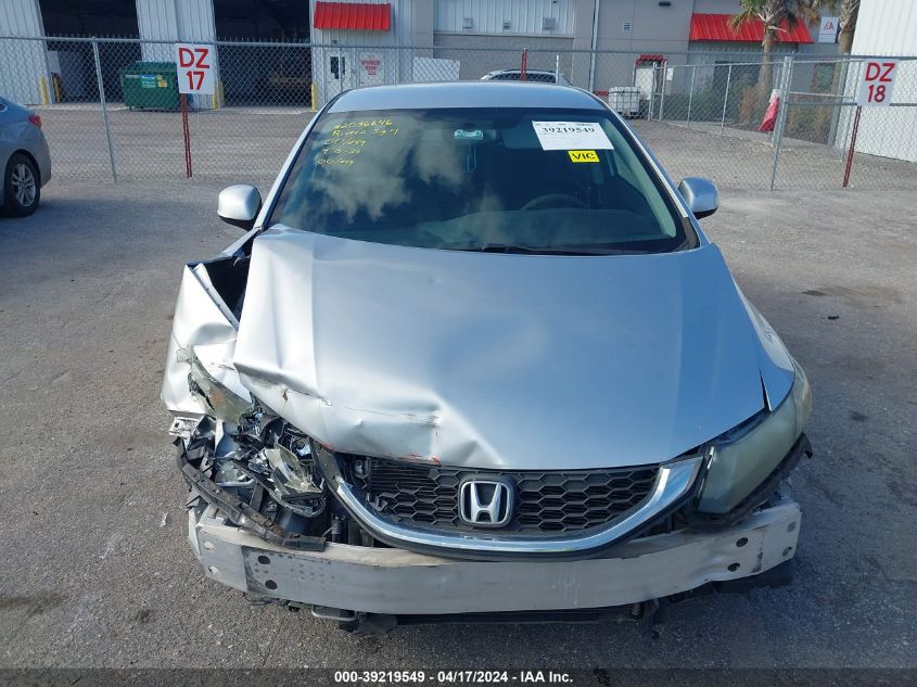 2013 Honda Civic Lx VIN: 19XFB2F58DE045803 Lot: 39219549