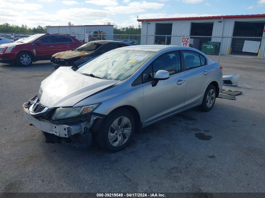 2013 Honda Civic Lx VIN: 19XFB2F58DE045803 Lot: 39219549