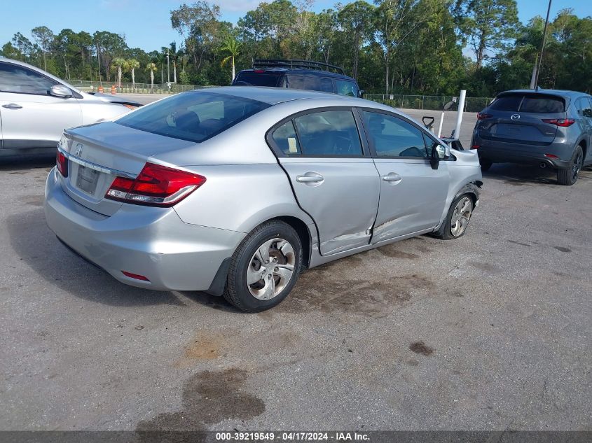 2013 Honda Civic Lx VIN: 19XFB2F58DE045803 Lot: 39219549