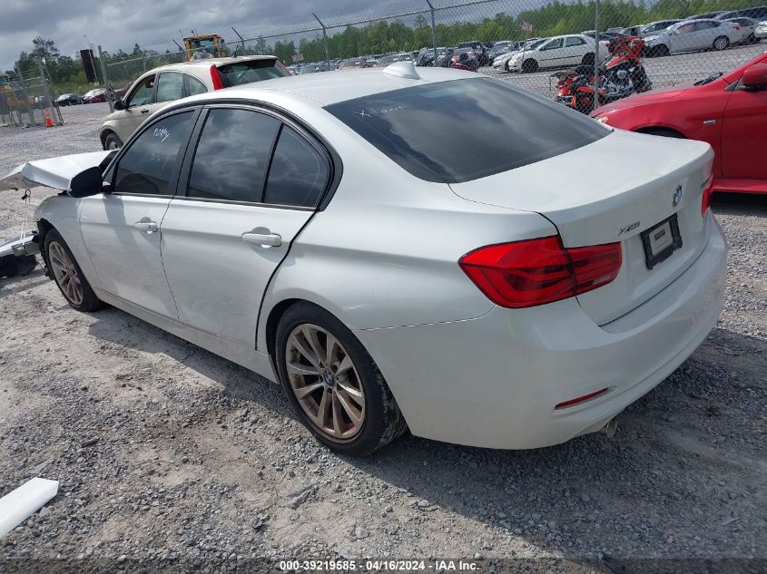 2018 BMW 320I xDrive VIN: WBA8A3C52JA494539 Lot: 39219585