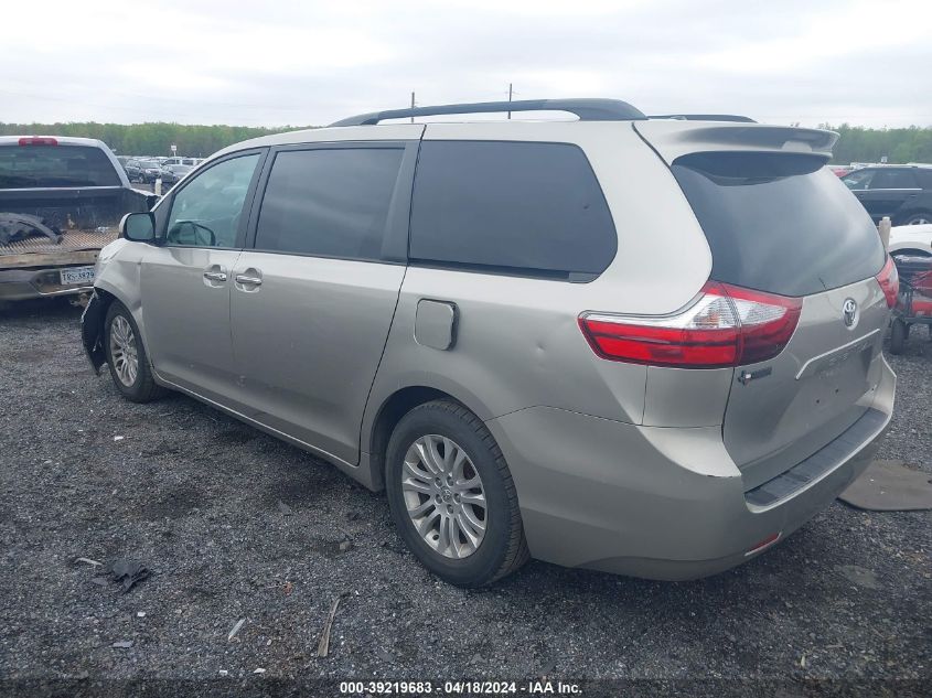 2015 Toyota Sienna Xle 8 Passenger VIN: 5TDYK3DC1FS687627 Lot: 39219683