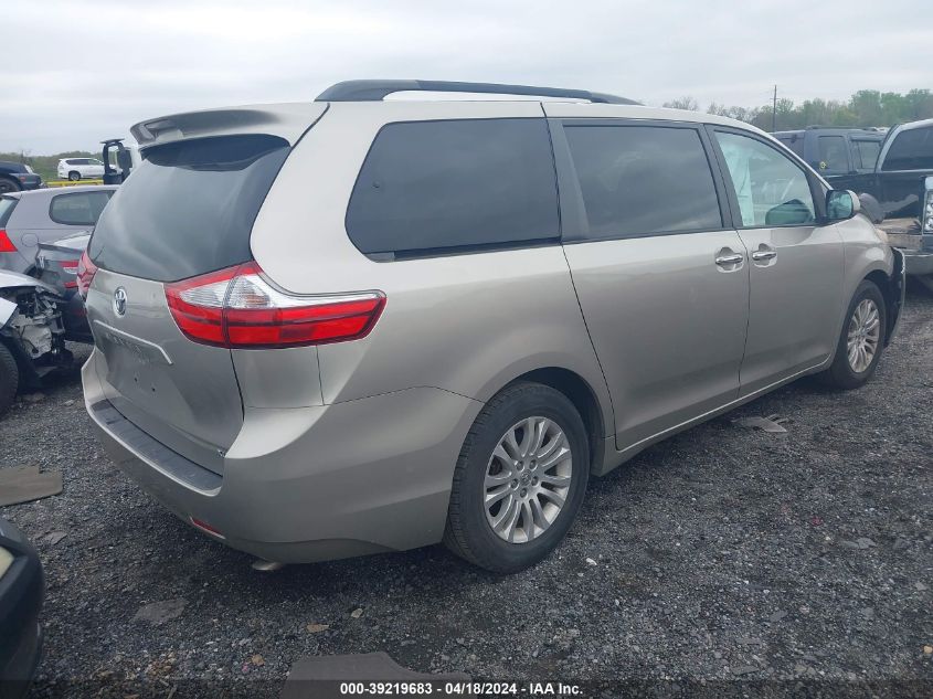 2015 Toyota Sienna Xle 8 Passenger VIN: 5TDYK3DC1FS687627 Lot: 39219683