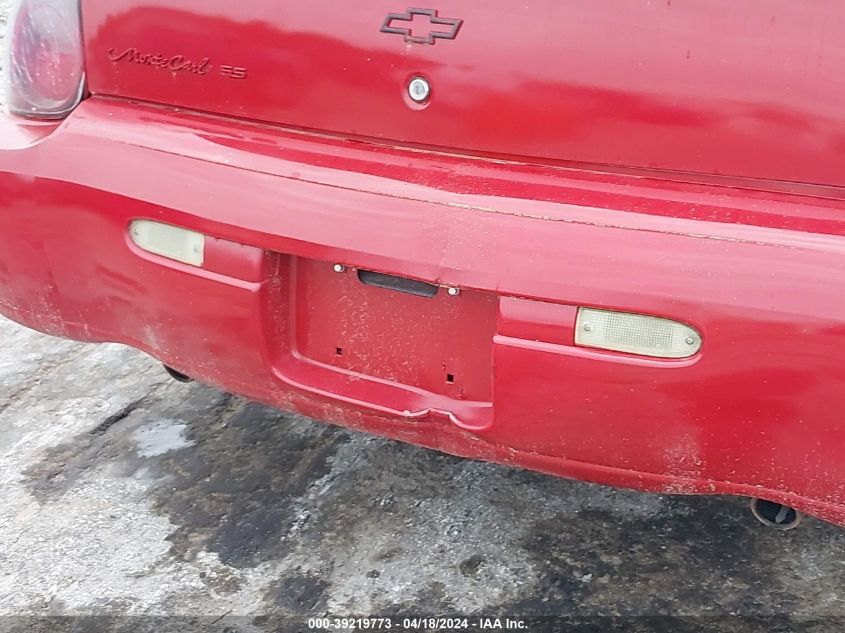 2003 Chevrolet Monte Carlo Ss VIN: 2G1WX12K239219085 Lot: 39219773