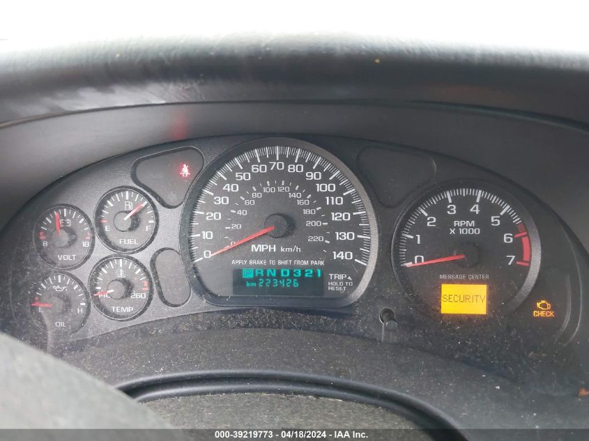 2003 Chevrolet Monte Carlo Ss VIN: 2G1WX12K239219085 Lot: 39219773