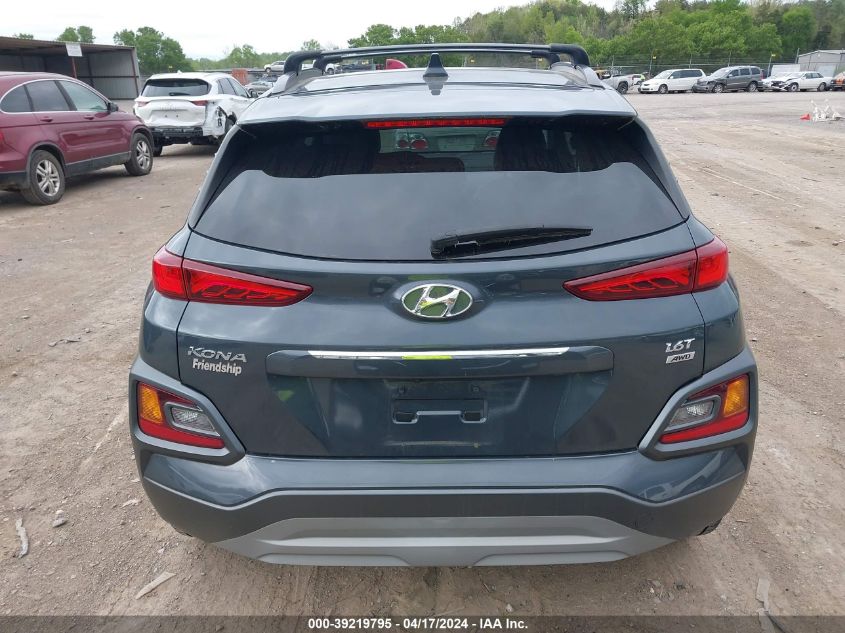 2020 Hyundai Kona Limited VIN: KM8K3CA53LU521623 Lot: 39219795