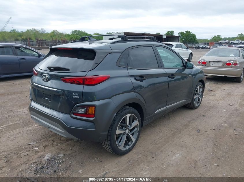 2020 Hyundai Kona Limited VIN: KM8K3CA53LU521623 Lot: 39219795