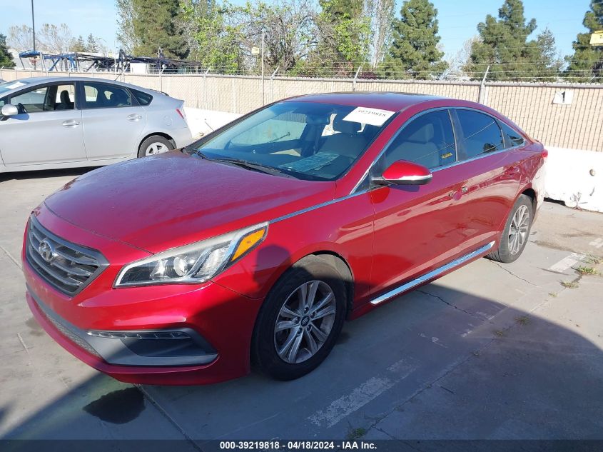 2016 Hyundai Sonata Sport VIN: 5NPE34AF9GH324309 Lot: 39219818