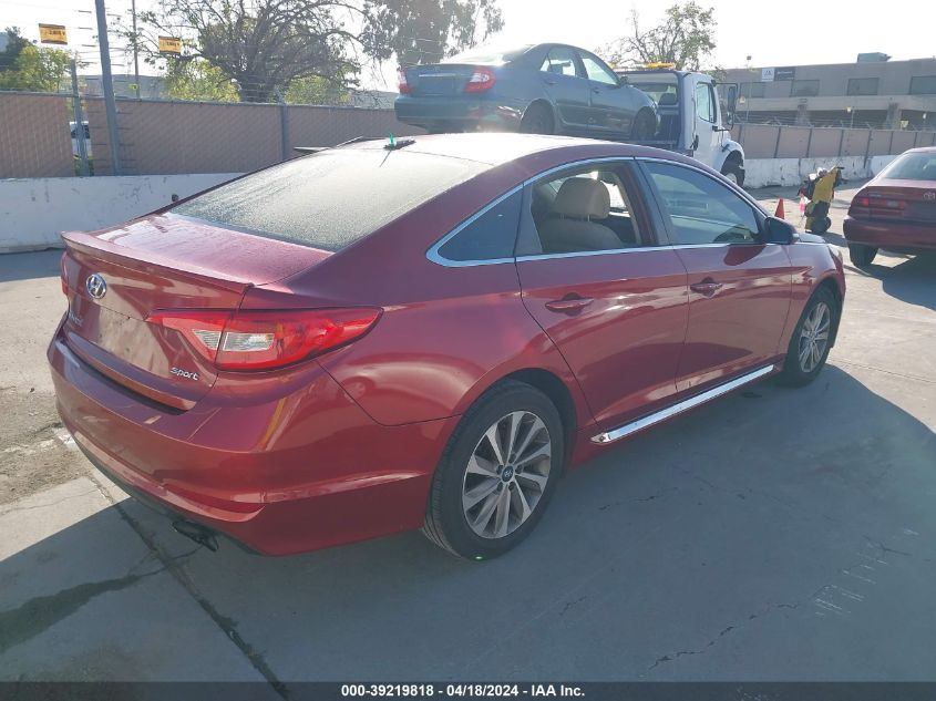 2016 Hyundai Sonata Sport VIN: 5NPE34AF9GH324309 Lot: 39219818