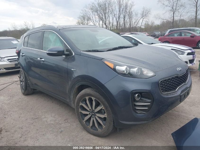 2017 Kia Sportage Ex VIN: KNDPNCAC1H7167626 Lot: 39219856